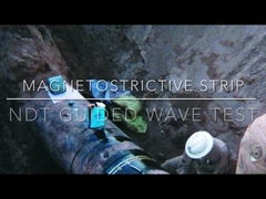 Magnetostrictieve sensorstrook voor NDT-geleide golfonderzoek